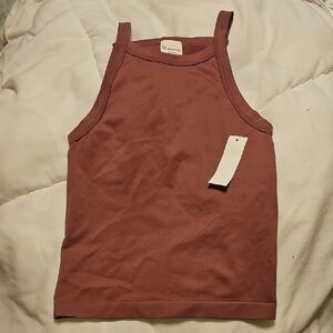 XS Mauve Side Boob Tank Top